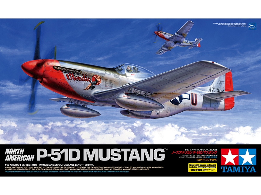 Сборная модель 1/32 North American P-51D Mustang (Tamiya)