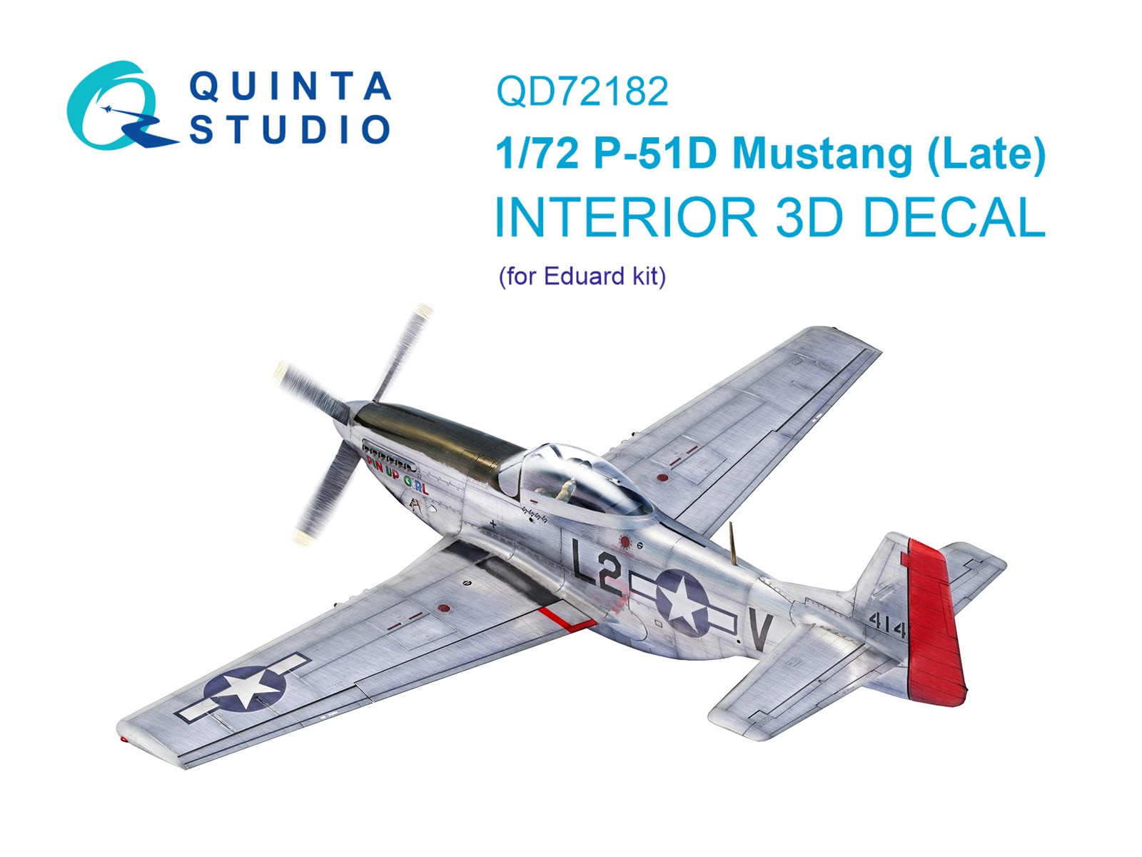 3D Декаль интерьера кабины P-51D Mustang Late (Eduard)