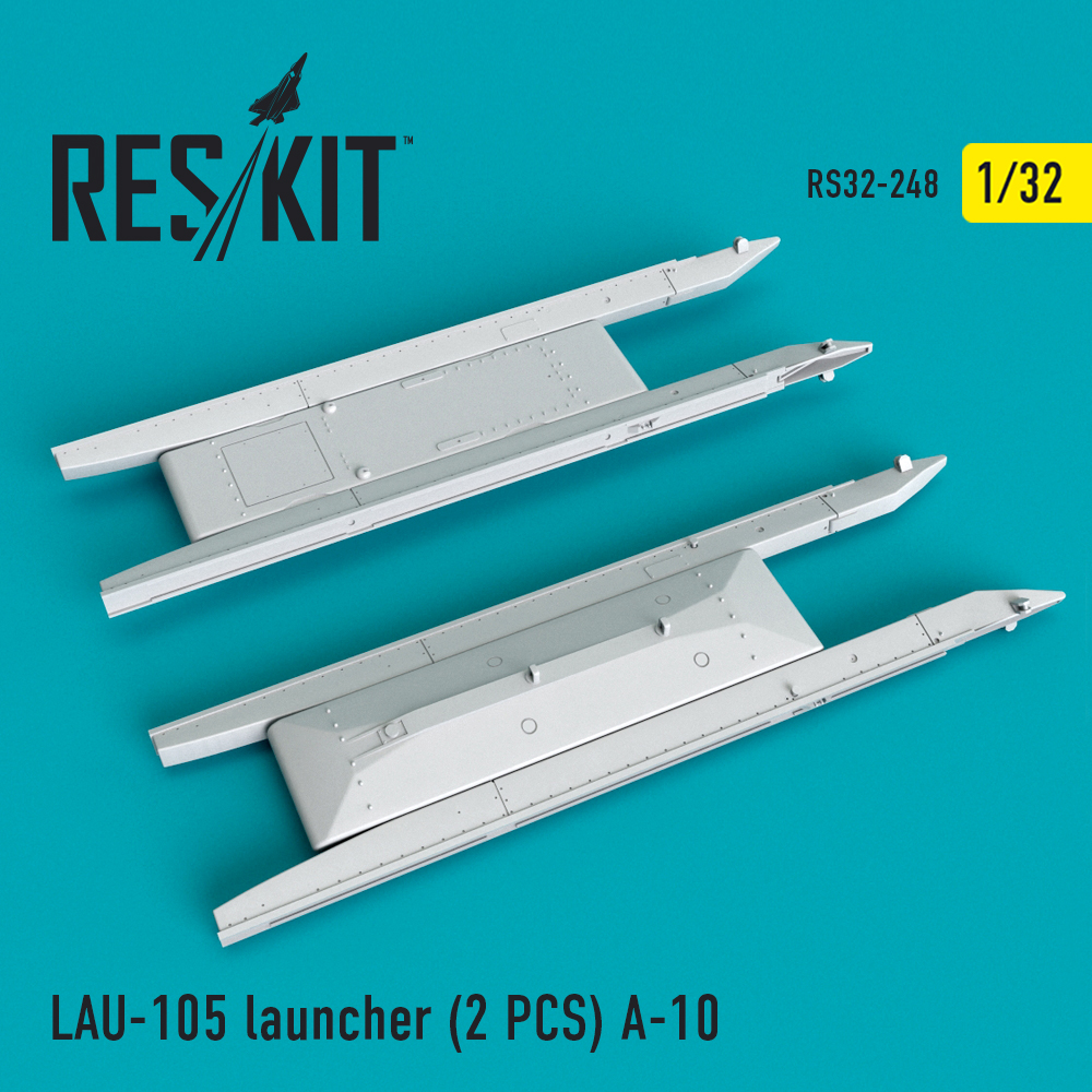 Дополнения из смолы 1/32 Пусковые установки LAU-105 (2 шт.) для Fairchild A-10A/A-10B Thunderbolt II