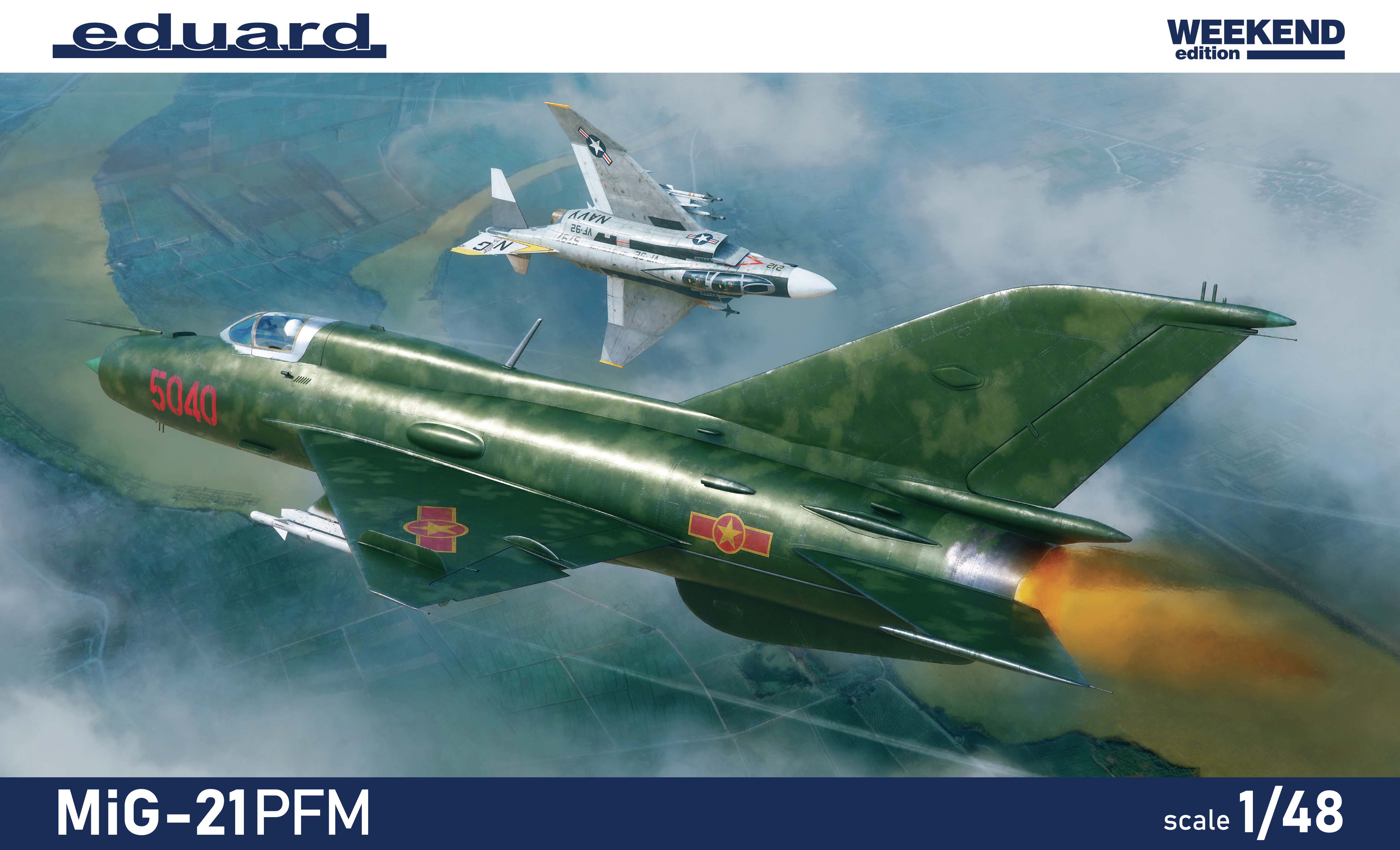 Сборная модель 1/48 Микоян МиГ-21ПФМ (Weekend Edition) (Eduard kits)