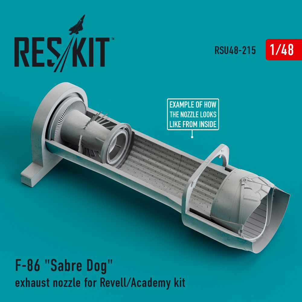 Дополнения из смолы 1/48 North-American F-86D Sabre Dog exhaust nozzle (ResKit)