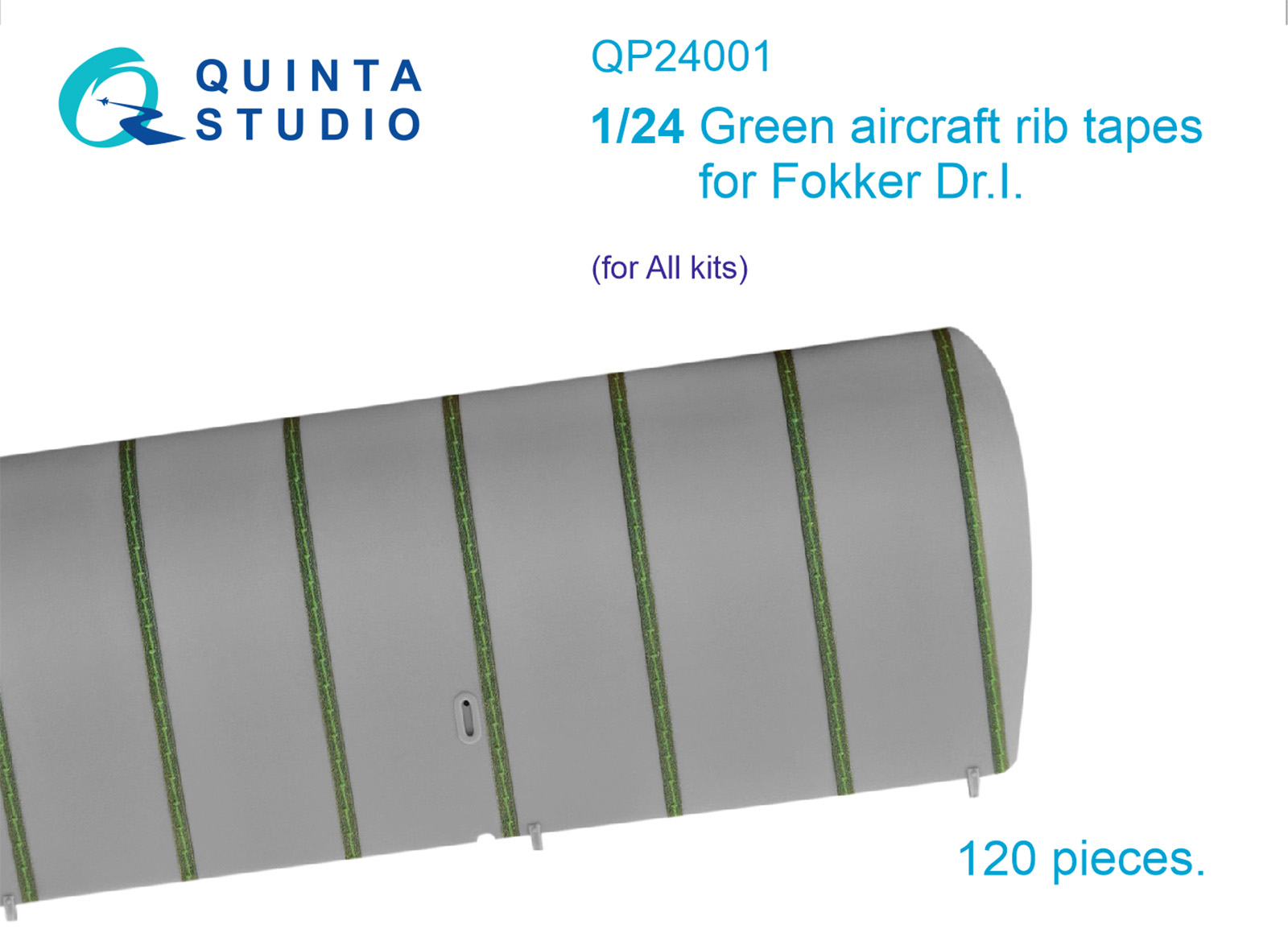Зеленые киперные ленты для Fokker Dr.I (для любых моделей)