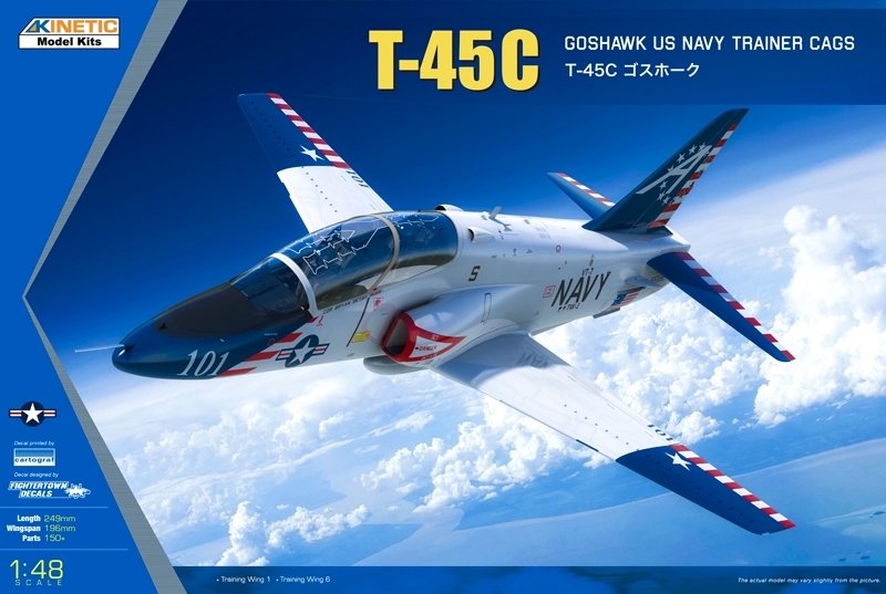 Сборная модель 1/48 T-45C Goshawk US Navy Trainer Cags (Kinetic Model Kits)