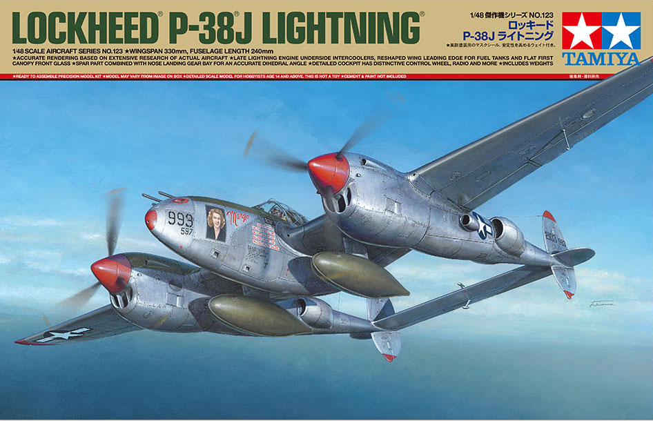 Сборная модель 1/48 Lockheed P-38J Lightning (Tamiya)