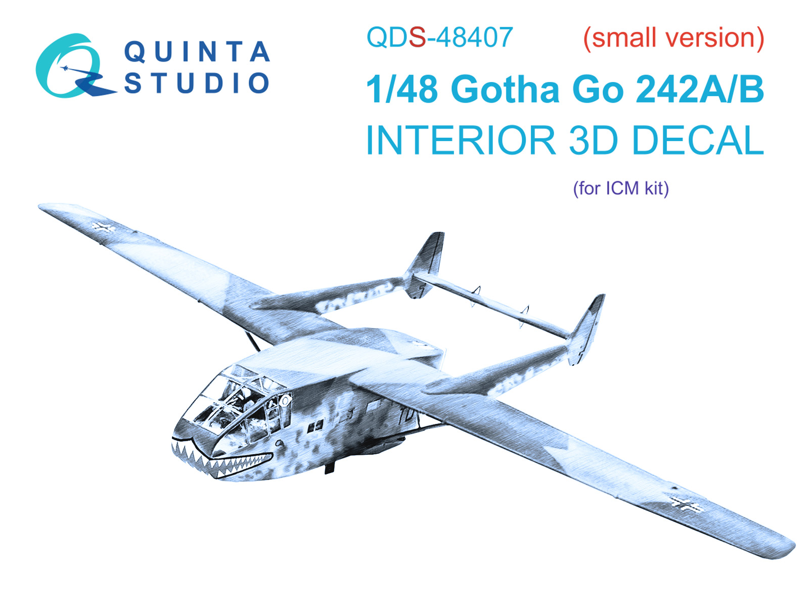 3D Декаль интерьера кабины Go 242A-B (ICM) (малая версия)