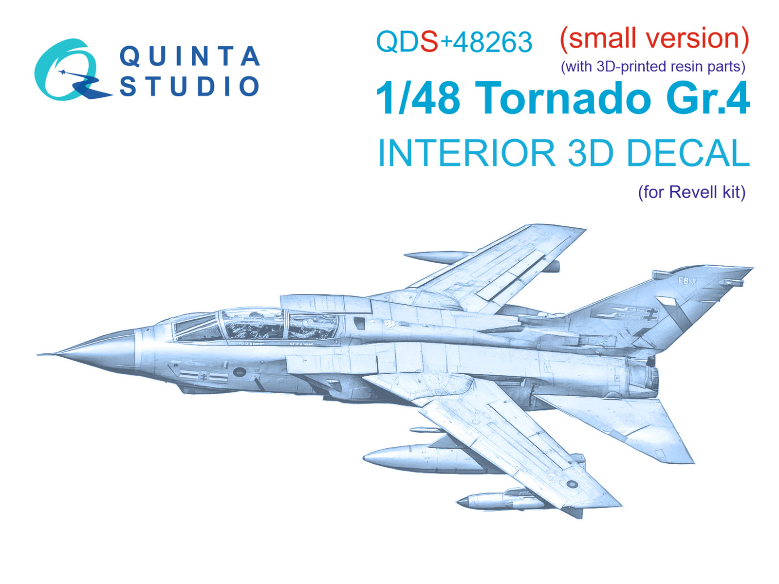3D Декаль интерьера кабины Tornado GR.4 (Revell) (малая версия) (с 3D-печатными деталями)