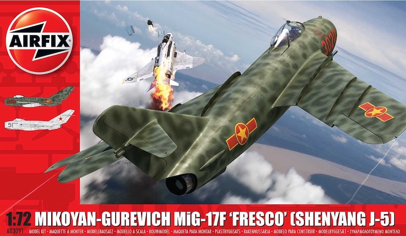Сборная модель 1/72 Микоян МиГ-17Ф 'Фреска' (Shenyang J-5) (Airfix) (повреждённая упаковка)