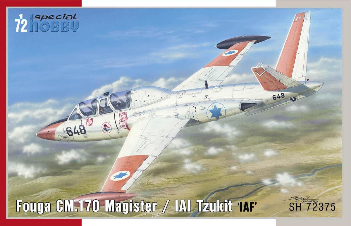 Сборная модель 1/72 Fouga CM.170 Magister / IAI Tzukit 'IAF' (Special Hobby)