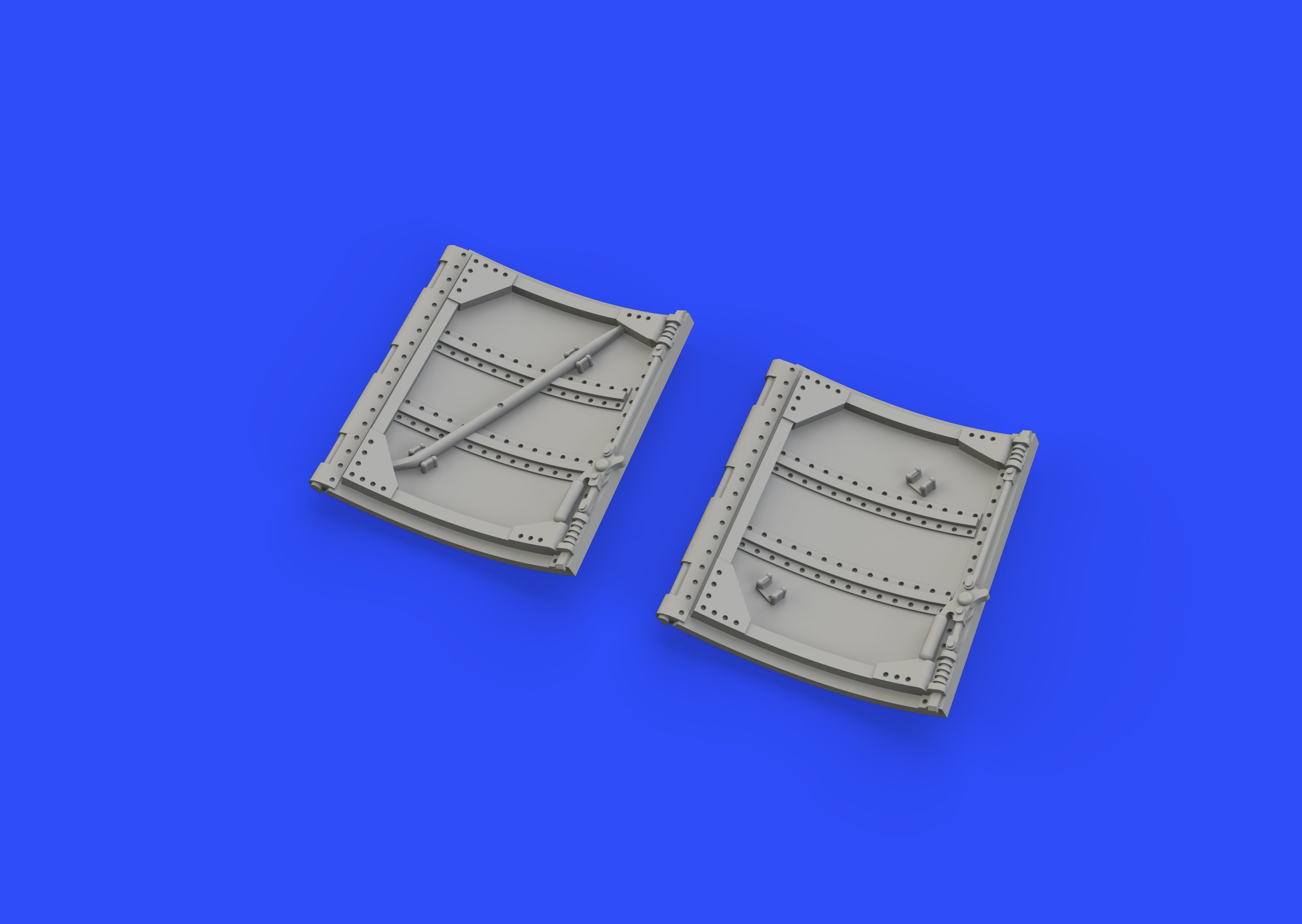 Дополнения из смолы 1/48 Supermarine Spitfire Mk.VIII/Mk.IX cockpit door (для модели Eduard kits)