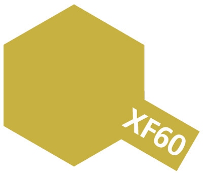 Краска акриловая Acrylic Mini XF-60 Dark Yellow (Tamiya) (10ml)