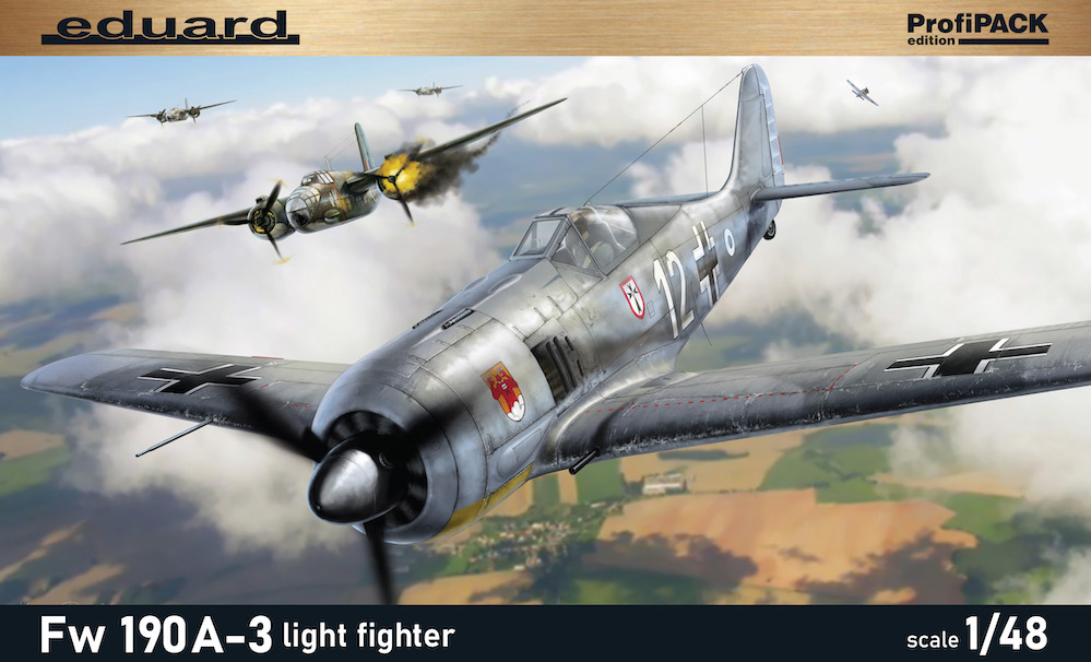 Сборная модель 1/48 Focke-Wulf Fw-190A-3 light fighter ProfiPACK edition (Eduard kits)