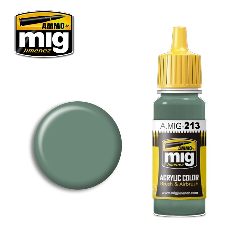 Краска акриловая FS 24277 GREEN (зеленый) (серебристо-серый) (Ammo Mig) (17ml)