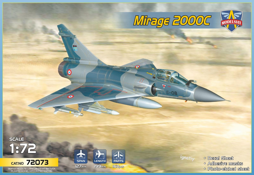 Сборная модель 1/72 Dassault Mirage 2000C (Modelsvit)