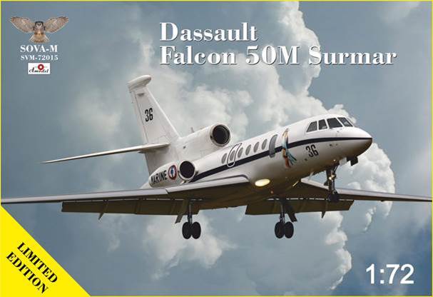 Сборная модель 1/72 Dassault Falcon 50M Surmar (Sova-M)
