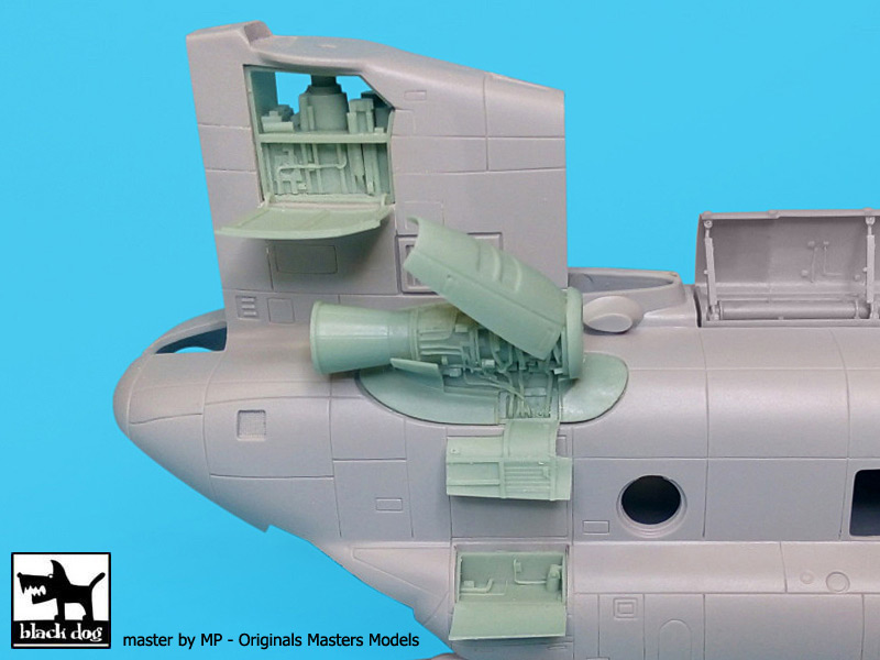 Дополнения из смолы 1/72 Двигатель Boeing CH-47 Chinook (для модели Italeri)