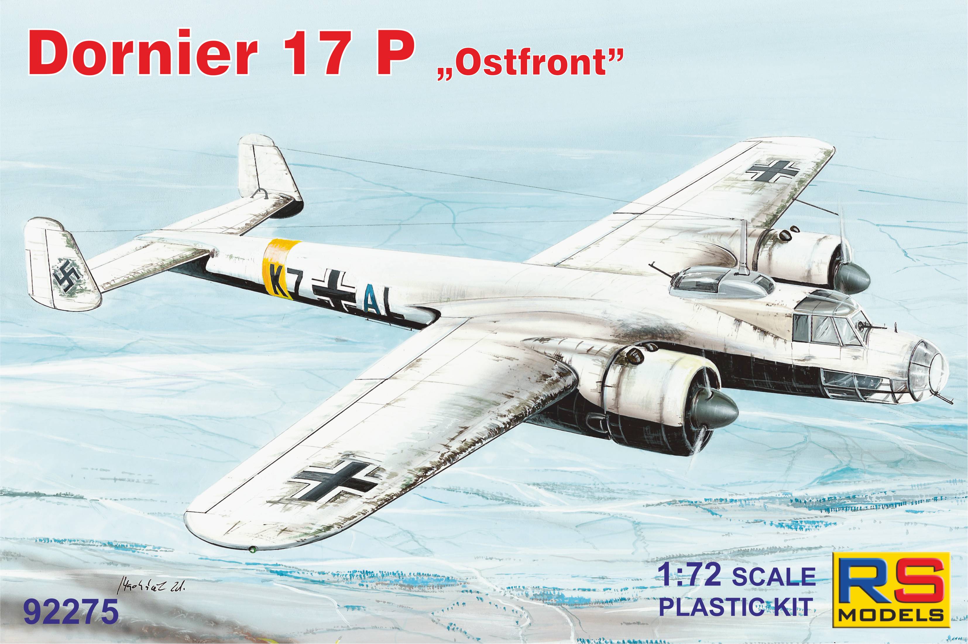 Сборная модель 1/72 Dornier Do-17P (RS Models)