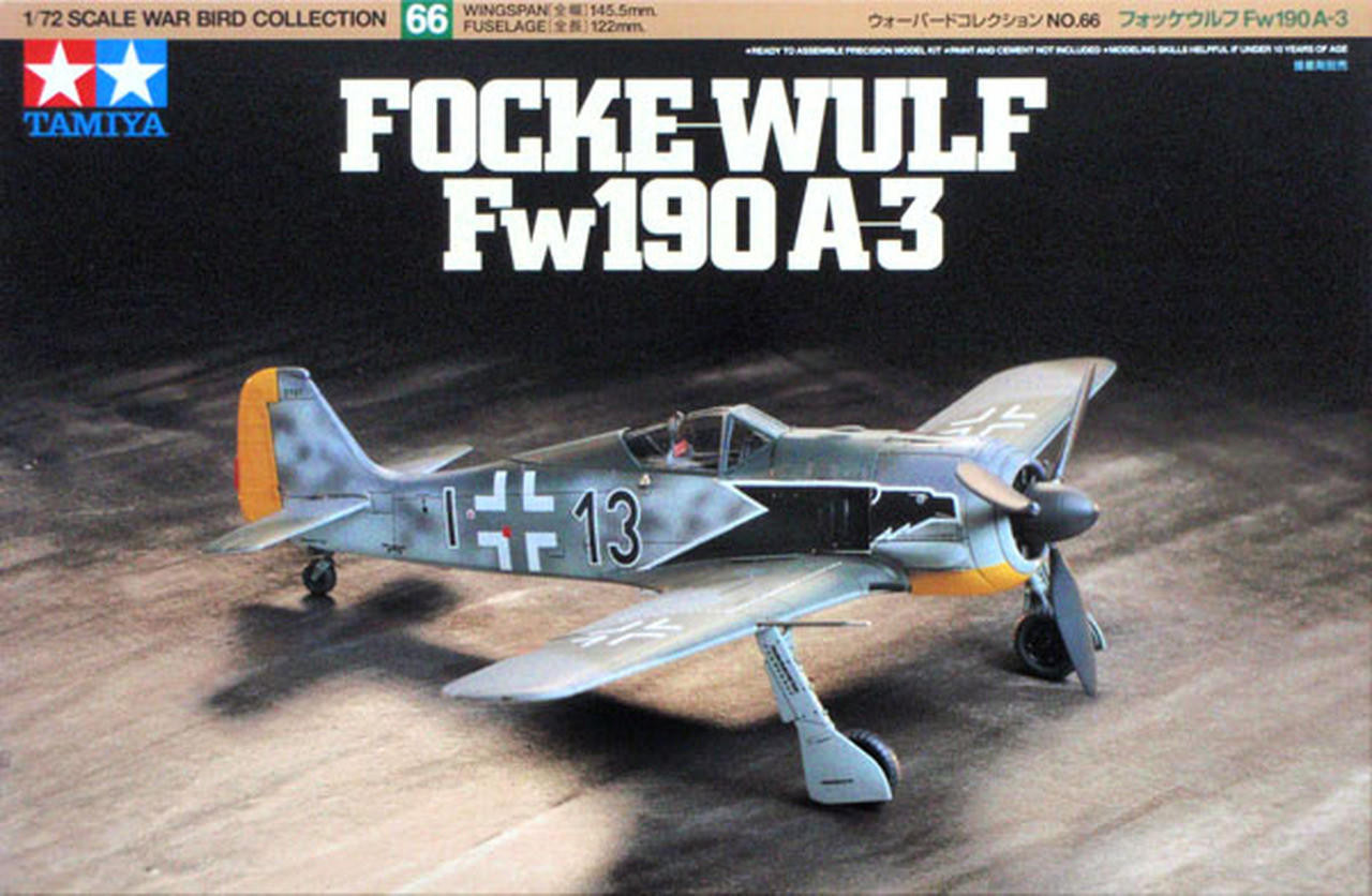 Сборная модель 1/72 Focke-Wulf Fw190A-3 (Tamiya)