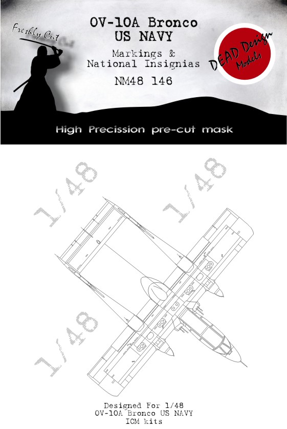 North-American/Rockwell OV-10D Bronco US NAVY national insignia and markings (ICM kits)