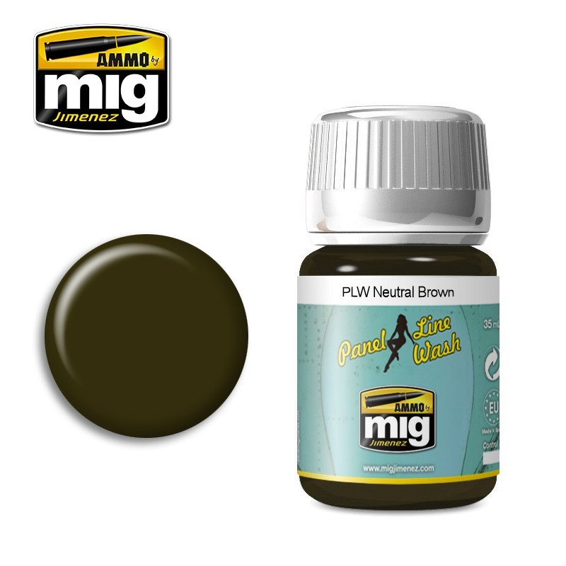 Смывка PLW Neutral Brown (35mL) (Ammo Mig)