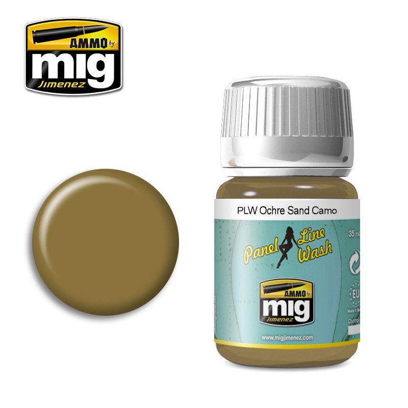 Смывка PLW Ochre for Sand Camo (35mL) (Ammo Mig)