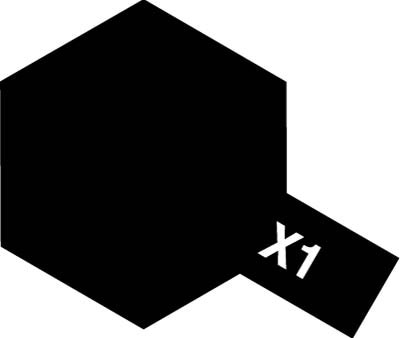 Краска акриловая Acrylic Mini X-1 Black (Tamiya) (10ml)