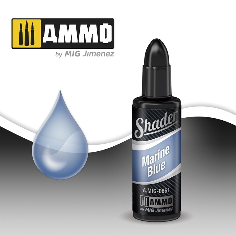 Акриловый шейдер SHADER Marine Blue (10mL) (Ammo Mig)