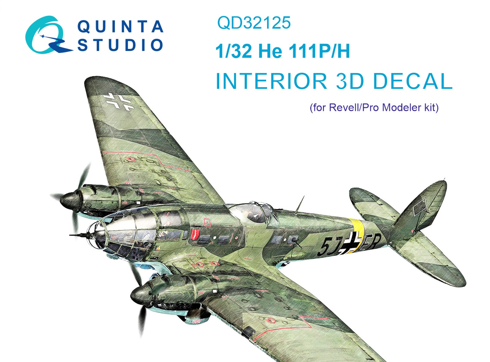 3D Декаль интерьера кабины He 111 P/H (Revell/ProModeler)