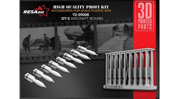 Дополнения из смолы 1/72 Осколочная бомба 50кг DT-2 (RESArm)