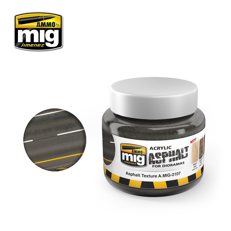 Текстурная паста Asphalt Ground (250mL) (Ammo Mig)