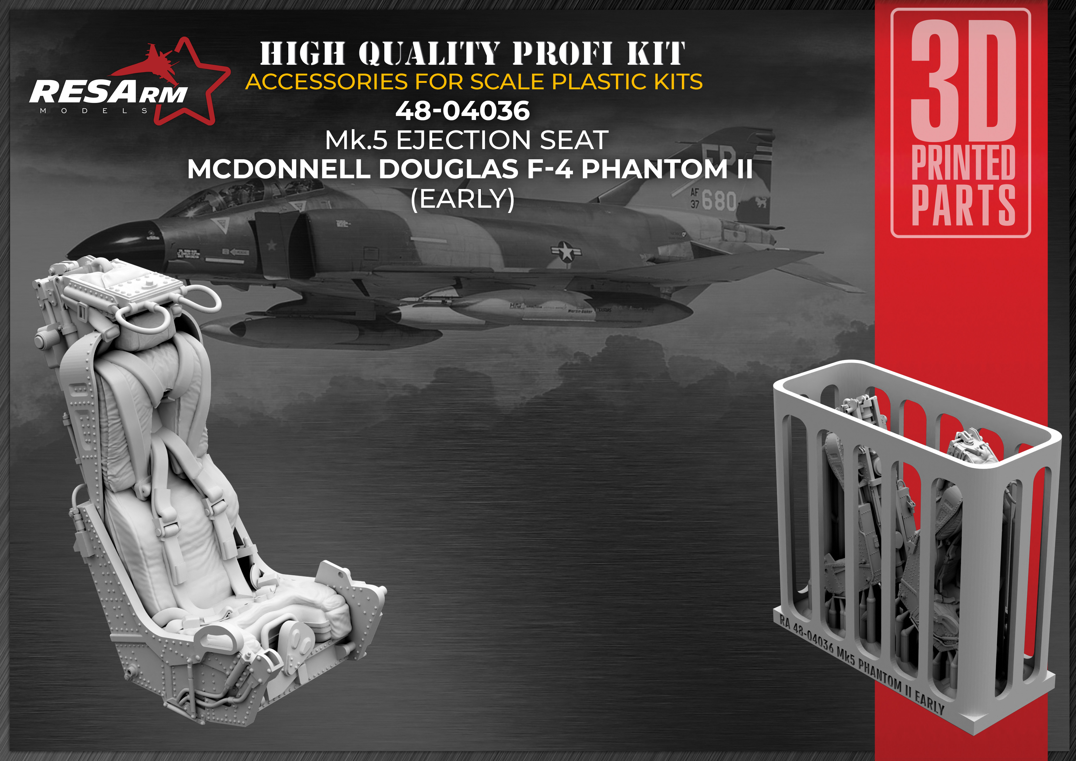 Дополнения из смолы 1/48 Mk-5 F4 Phantom II (ранний) (RESArm)