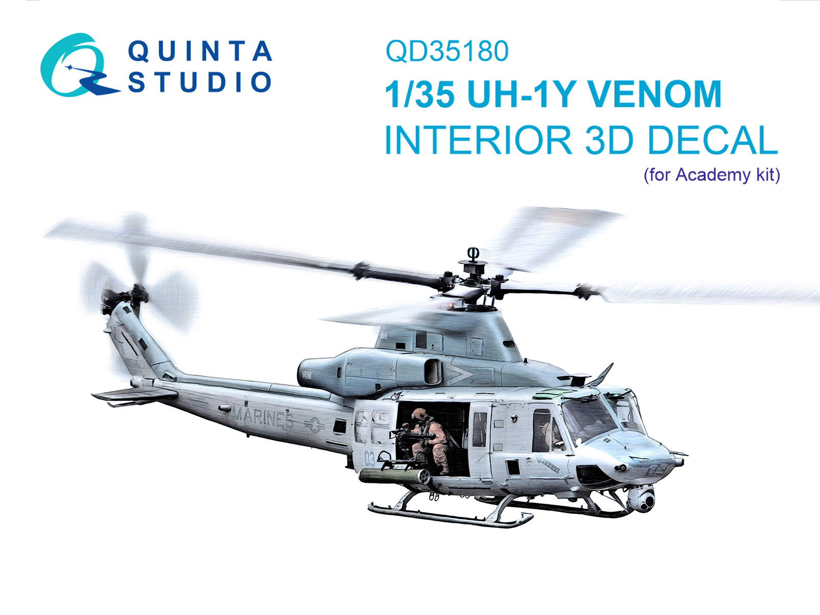 3D Декаль интерьера кабины UH-1Y (Academy)