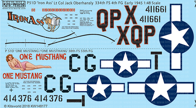 Декаль 1/48 North-American P-51D Mustang (Kits-World)