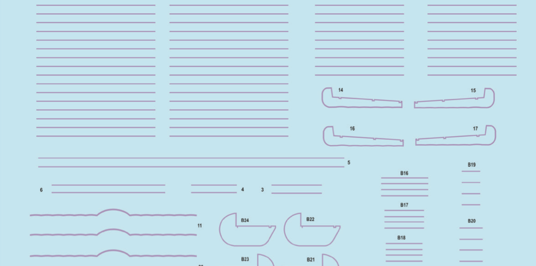 Декаль 1/72 Fokker D.VII rib tapes pink (EDU)