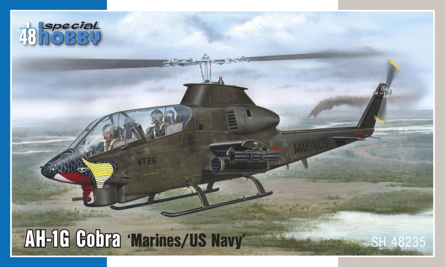 Сборная модель 1/48 AH-1G Cobra 'Marines/US Navy' (4x camo) (Special Hobby)