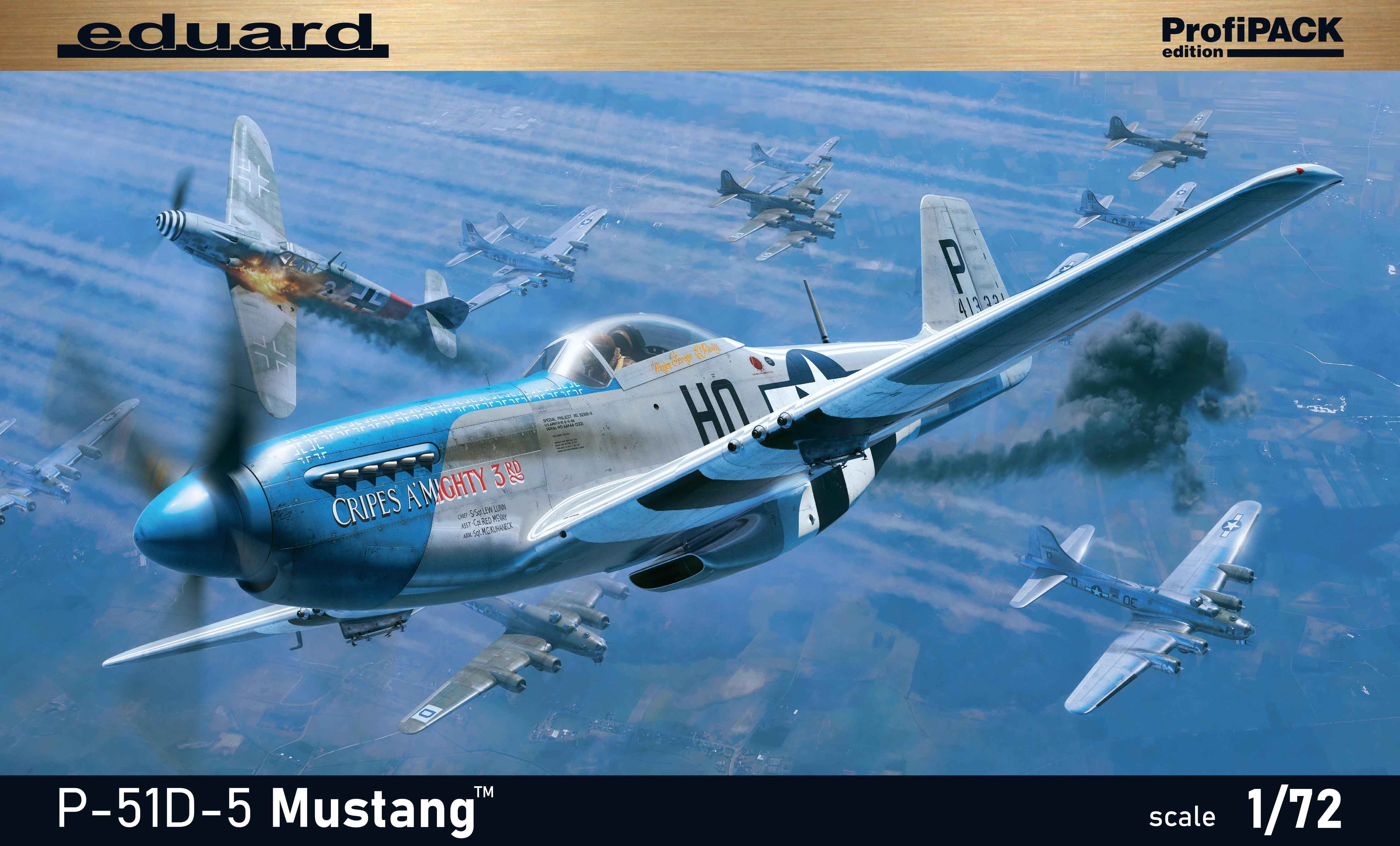 Сборная модель 1/72 North-American P-51D-5 Mustang The ProfiPACK edition (Eduard kits)