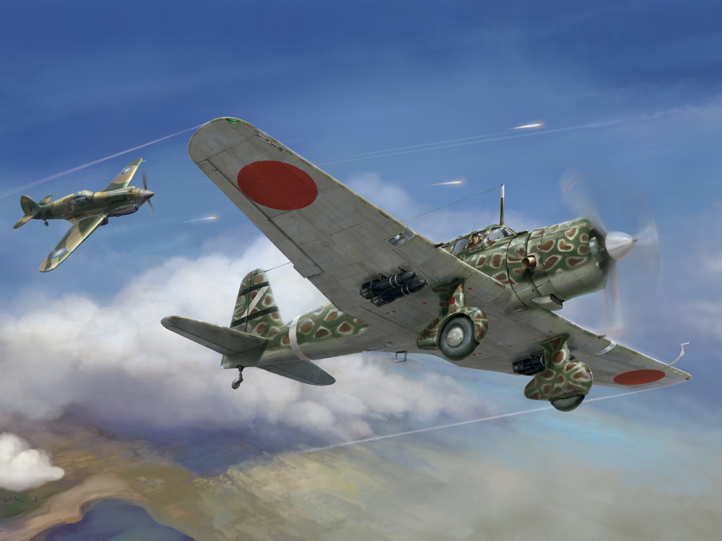 Сборная модель 1/48 Mitsubishi Ki-51 "Sonia" IJA Type 99 army assault plane  (Wingsy Kits)