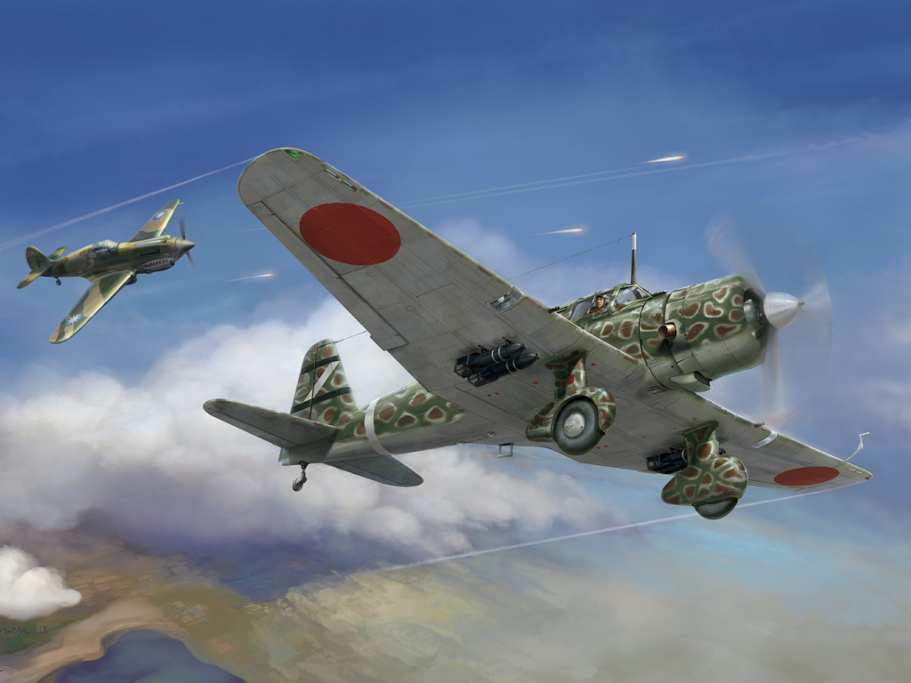 Сборная модель 1/48 Mitsubishi Ki-51 "Sonia" IJA Type 99 army assault plane (Wingsy Kits)