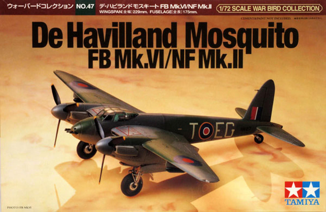 Сборная модель 1/72 De Havilland Mosquito FB Mk.VI/NF Mk.II (Tamiya)