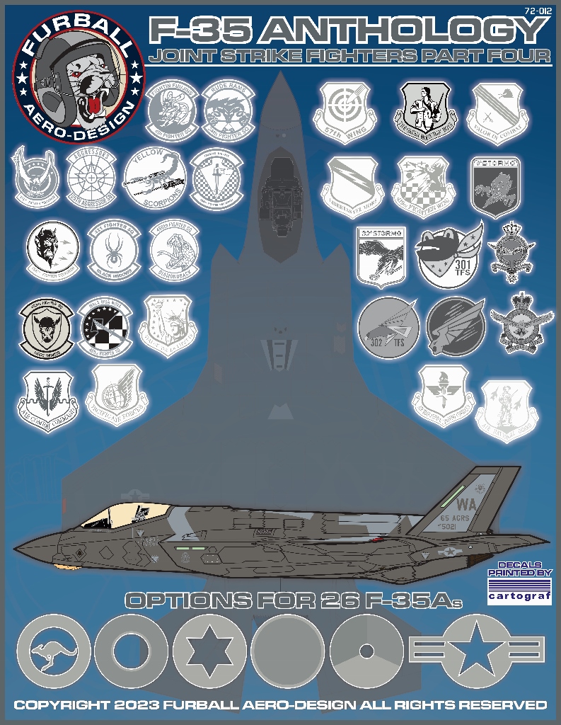 Декаль 1/72 "F-35 Anthology Part IV" (Furball Aero-Design)