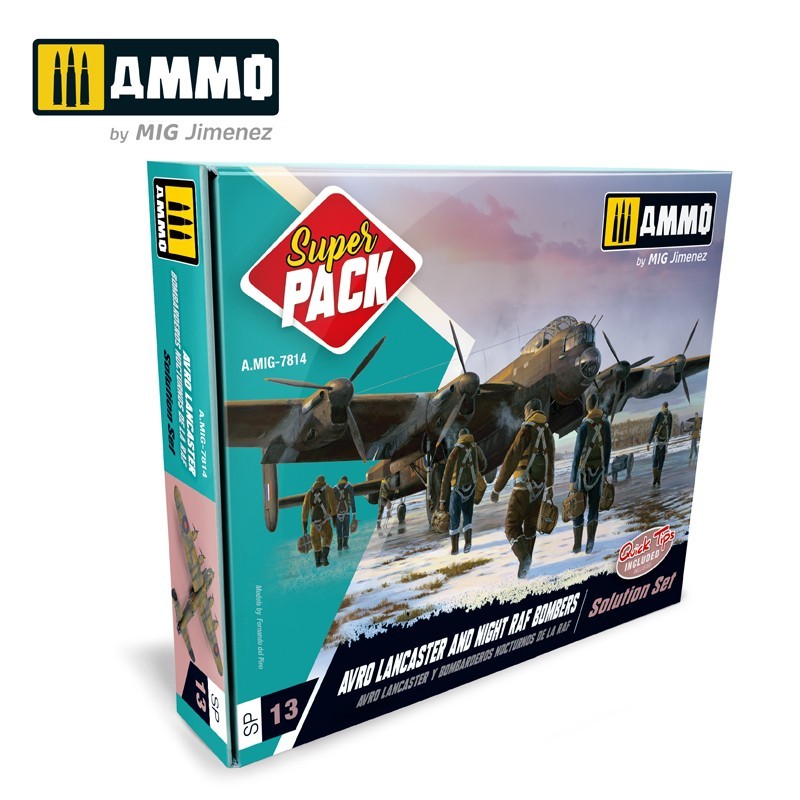 Набор для создания эффектов SUPER PACK AVRO Lancaster and Night RAF Bombers Solution Set (Ammo Mig)