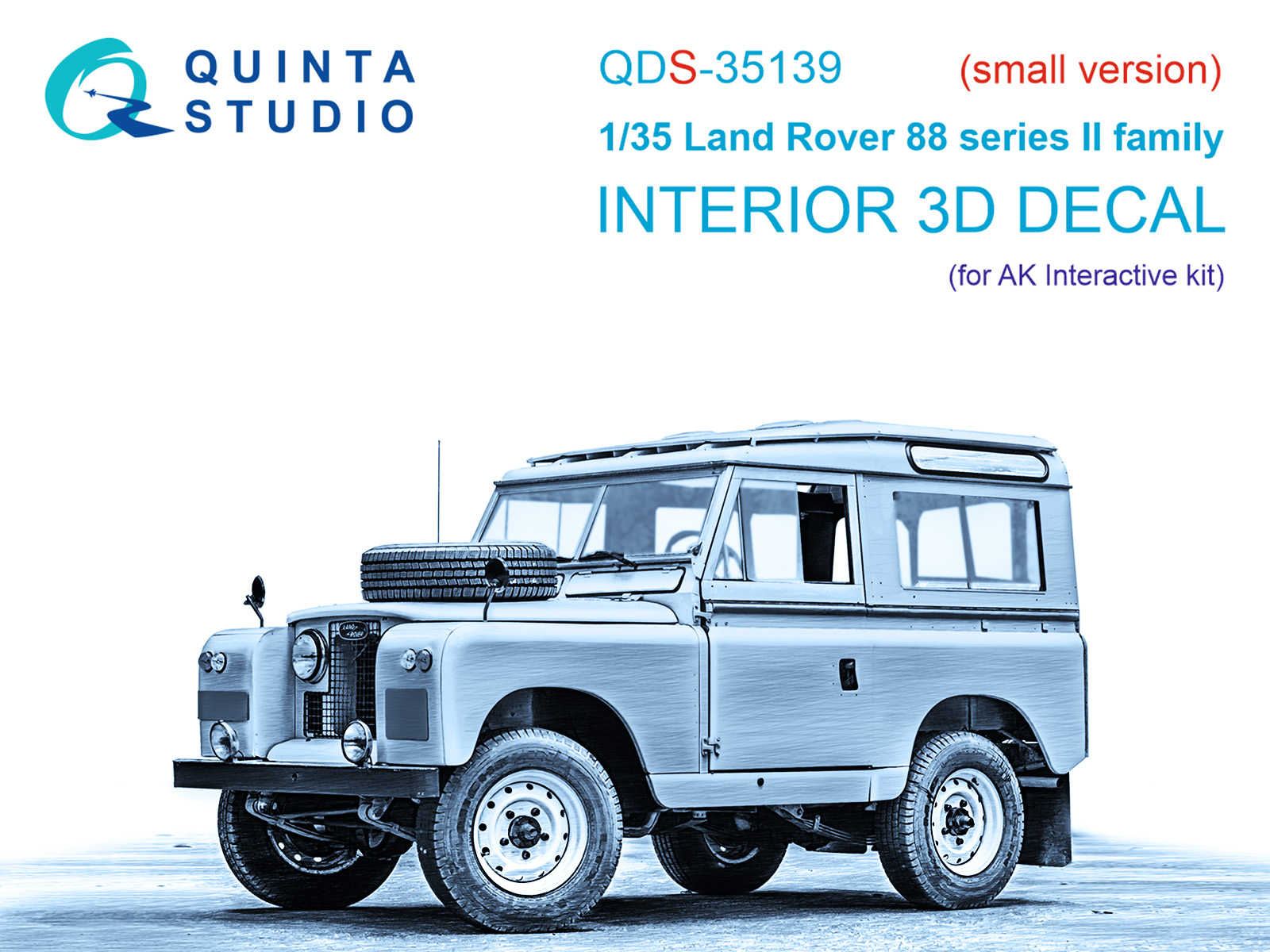 3D Декаль интерьера кабины Land Rover 88 series II family (AK Interactive) (малая версия)