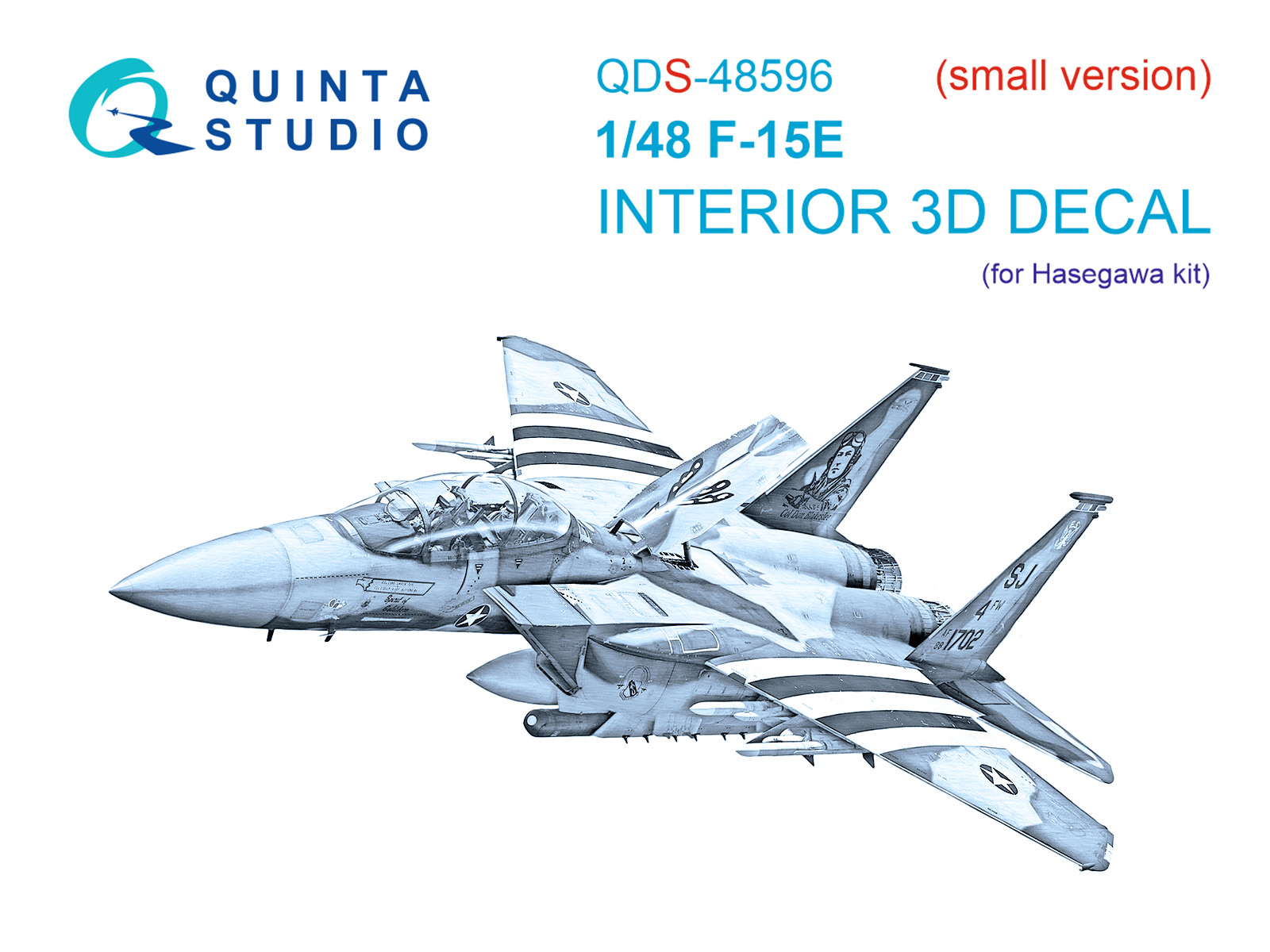 3D Декаль интерьера кабины F-15E Strike Eagle (Hasegawa) (малая версия)