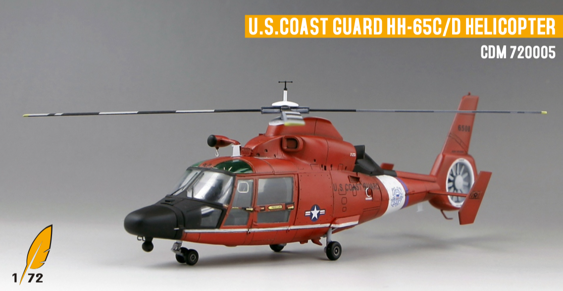 Сборная модель 1/72 Вертолёт HH/MH-65C/D для Береговой охраны США (Dream Model)