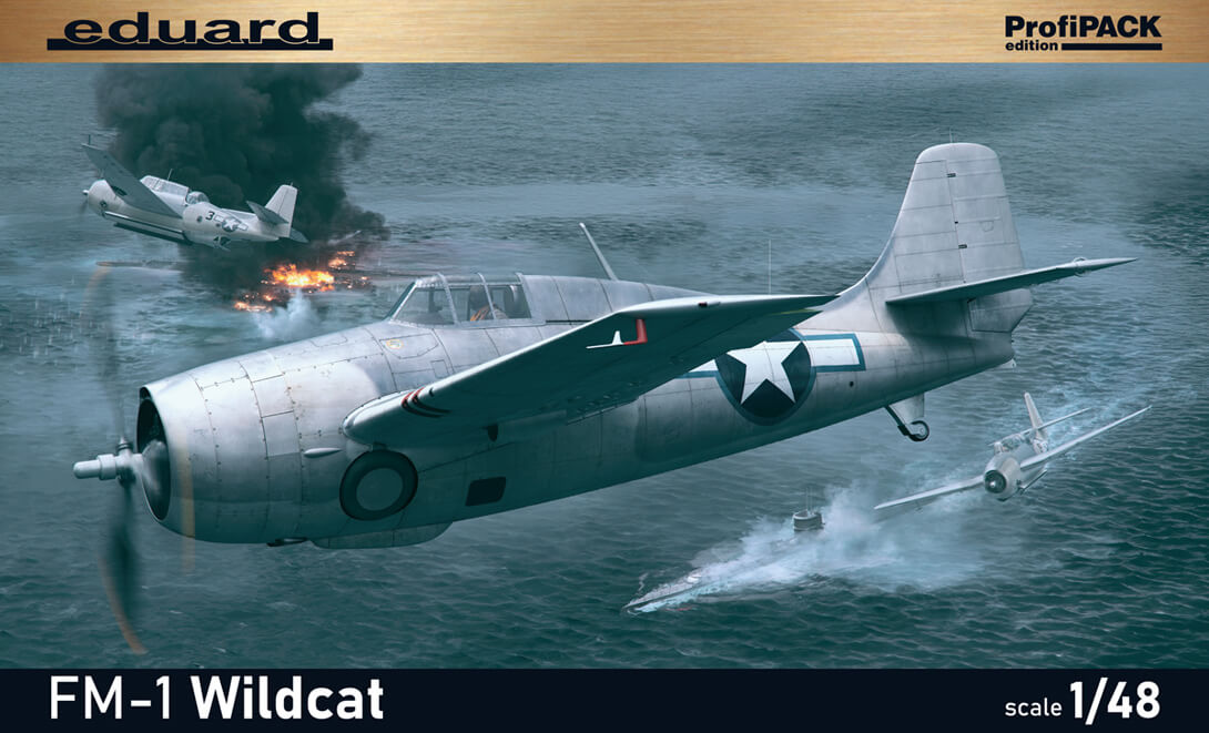 Сборная модель 1/48 Grumman FM-1 Wildcat Fleet Air Arm x 2 and US Navy x 4 (Eduard kits)