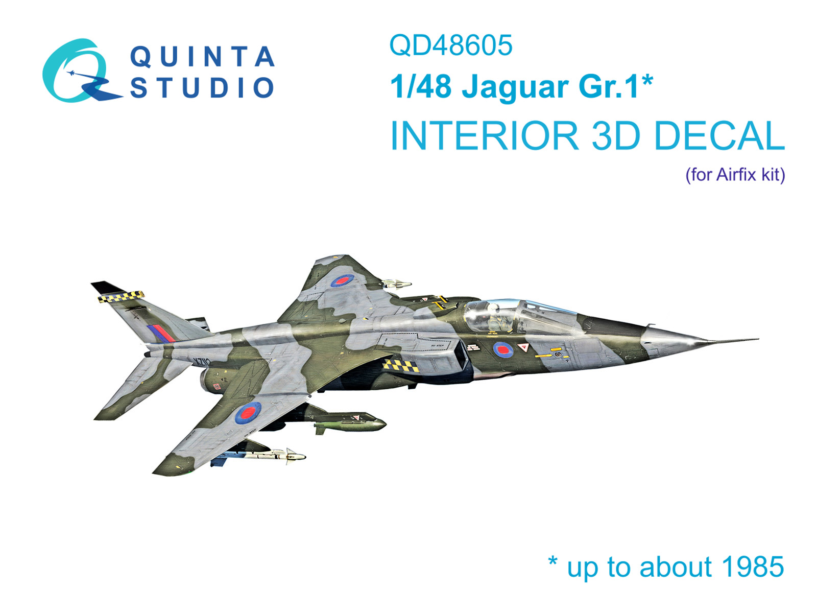 3D Декаль интерьера кабины Jaguar Gr.1 (Airfix)