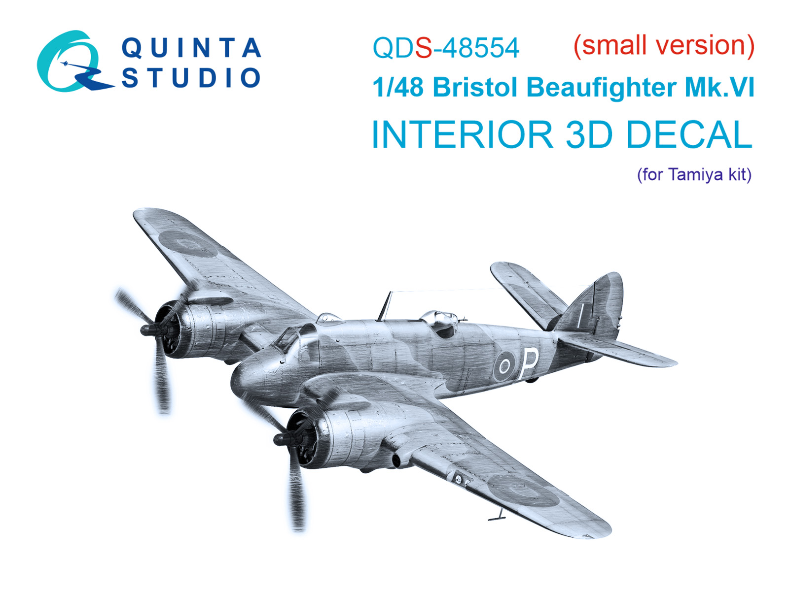 3D Декаль интерьера кабины Bristol Beaufighter Mk.VI (Tamiya) (малая версия)