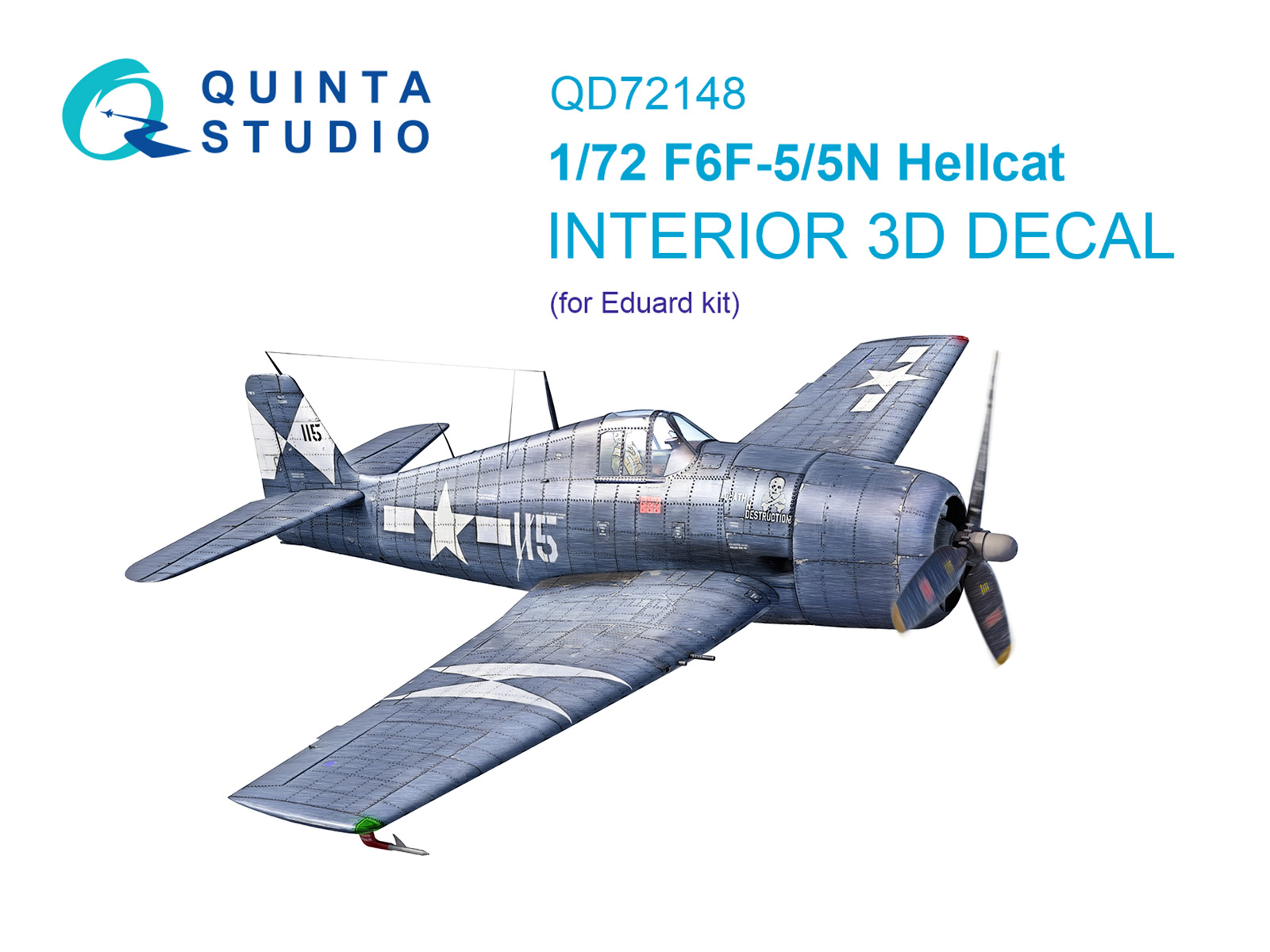 3D Декаль интерьера кабины F6F-5 Hellcat (Eduard)