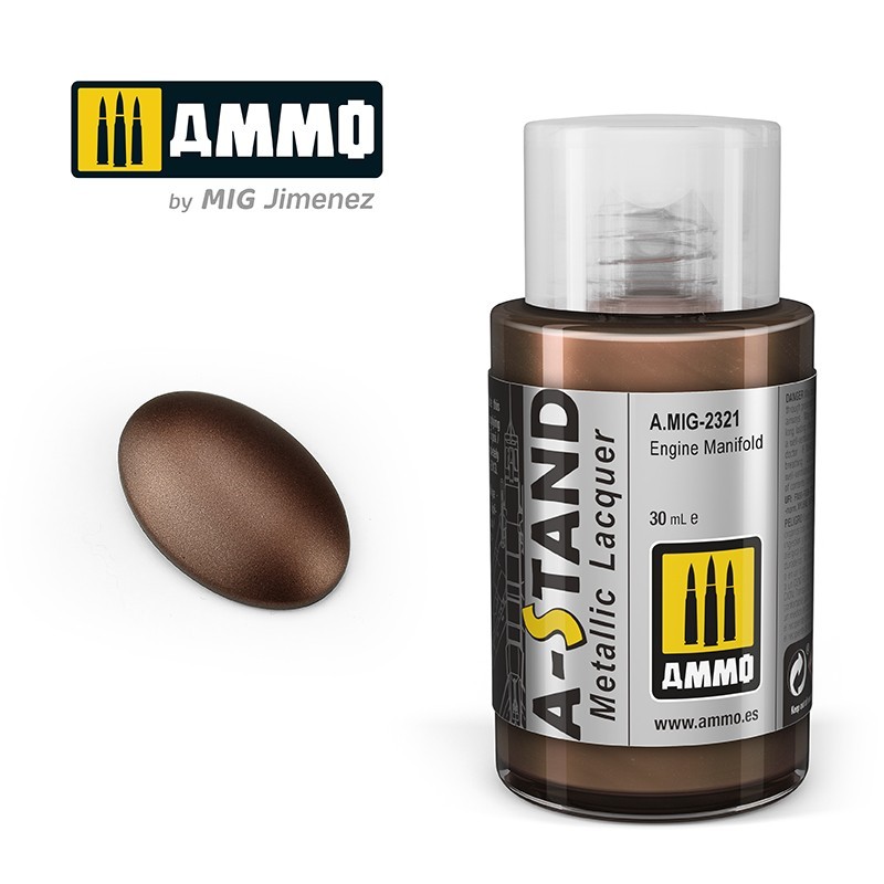 Лак металлик A-STAND Engine Manifold (Ammo Mig) (30ml)