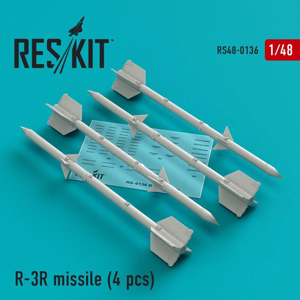 Дополнения из смолы 1/48 Ракеты Р-3Р (4шт) (ResKit)