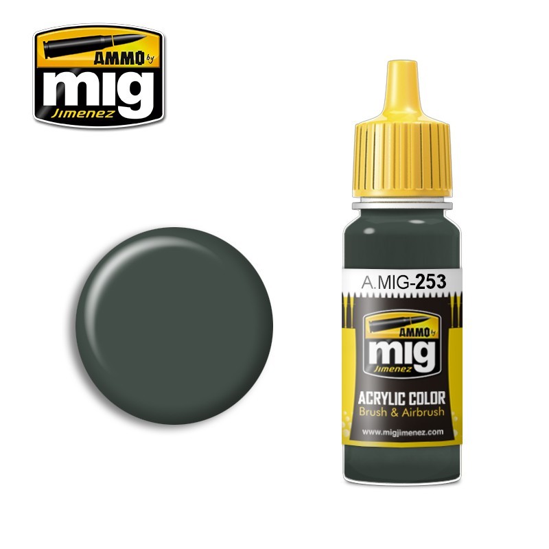 Краска акриловая RLM 74 GRAUGRUN (Ammo Mig) (17ml)